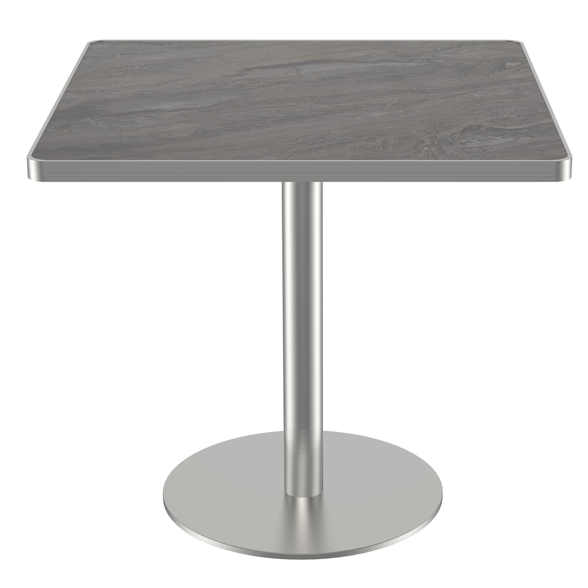 Square Modern Dinning Table 31.5 Inches Bistro Table Tulip Table With Faux Marble Top,Easy Assemble,Sturdy Metal Frame Diameter view 1