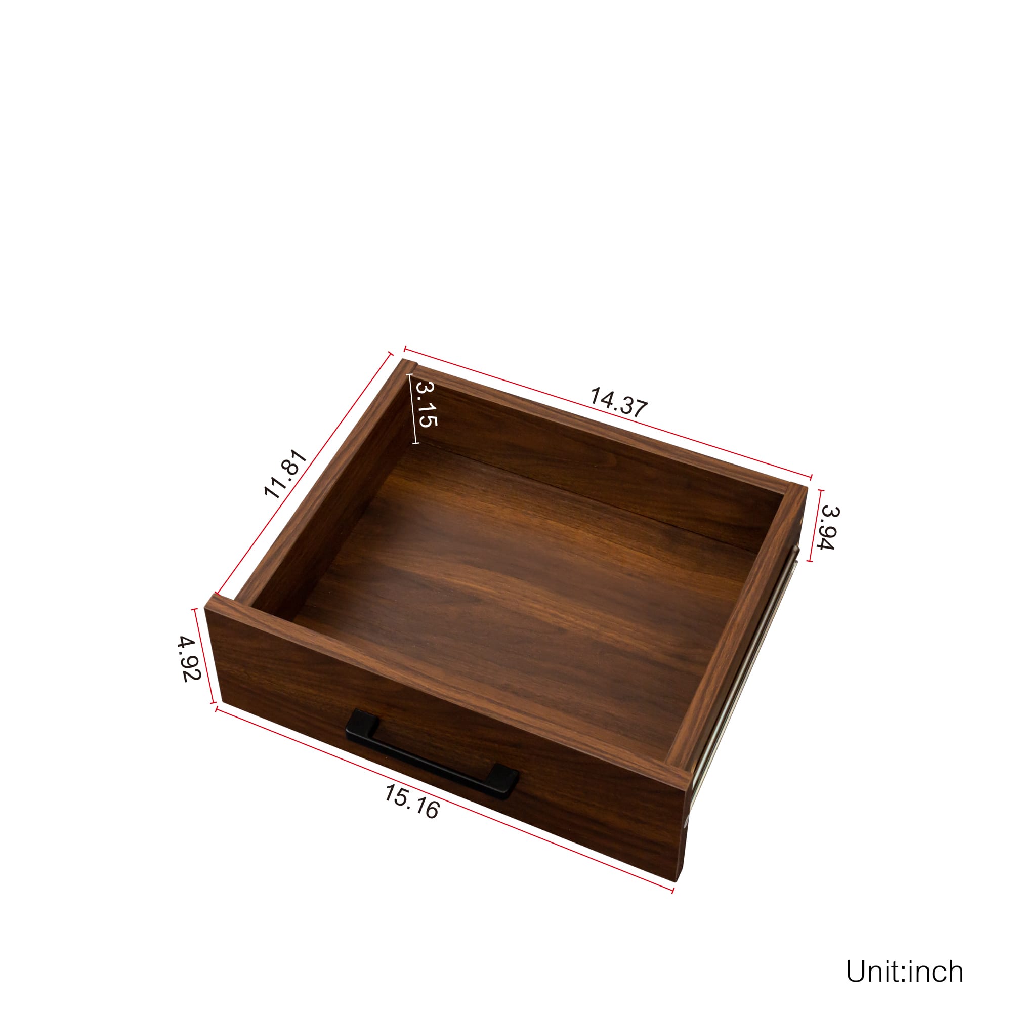 Brown Walnut Color Modular 24 Wine Bar Cabinet Buffet Cabinet view 5