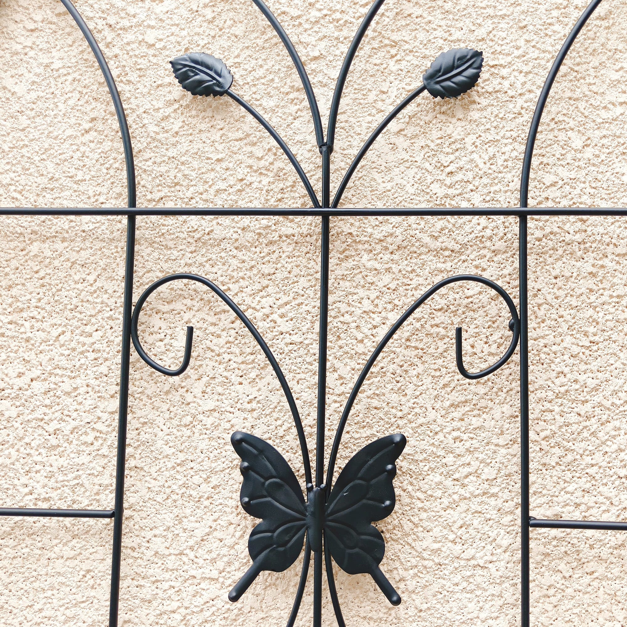 4 Pack Metal Garden Trellis 71  X 19.7  Rustproof Trellis For Climbing Plants Outdoor Flower Support Black view 2