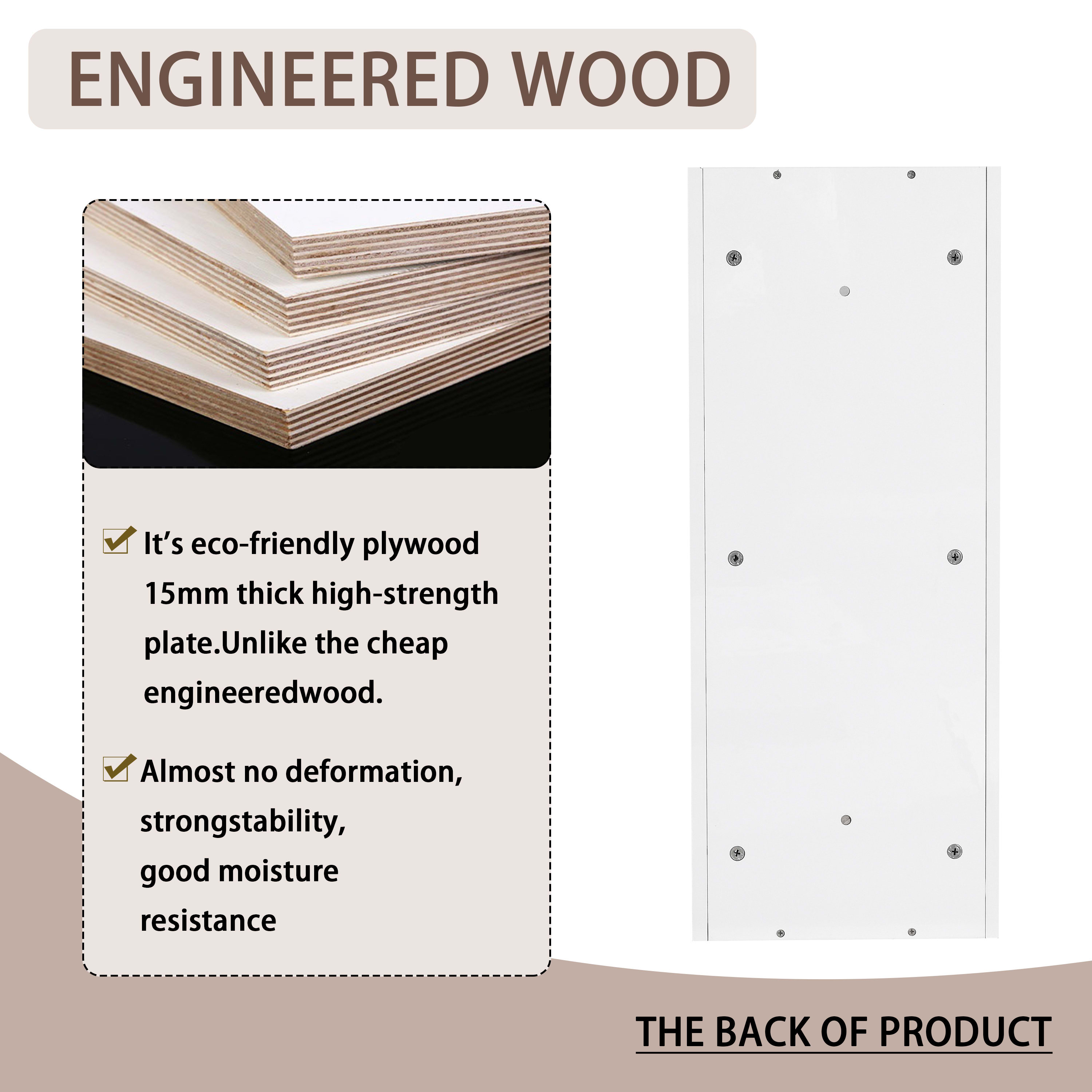 12  Bathroom Wall- Mounted Storage Rack  Float Mounting Design  KD- Packing view 4