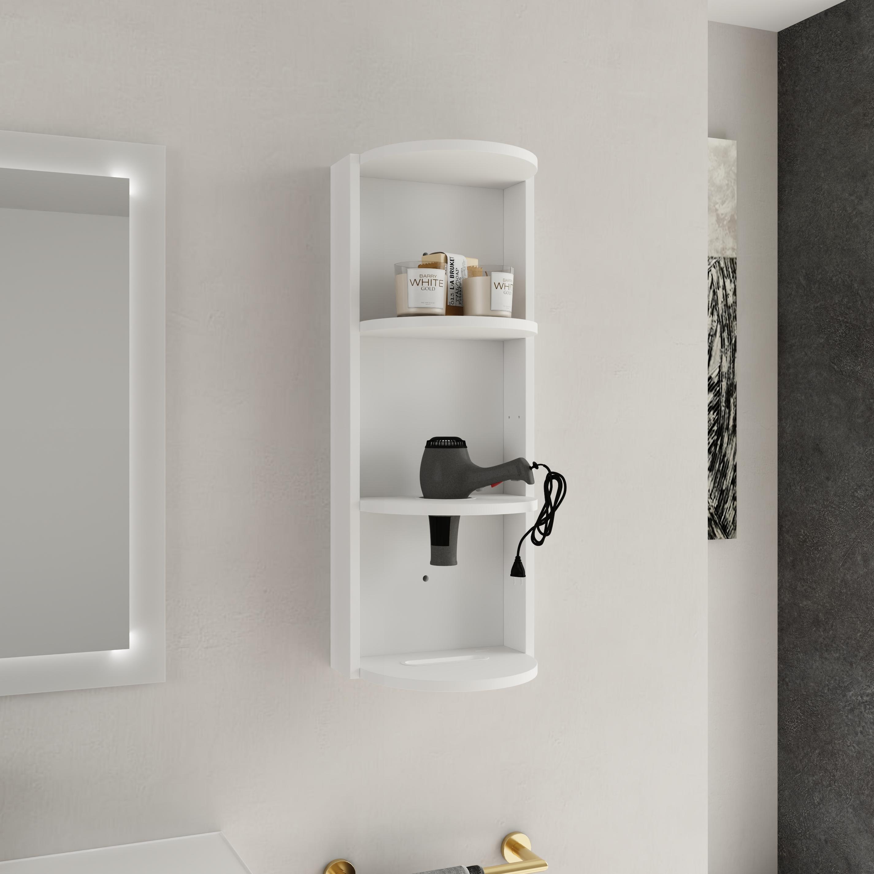 12  Bathroom Wall- Mounted Storage Rack  Float Mounting Design  KD- Packing view 2