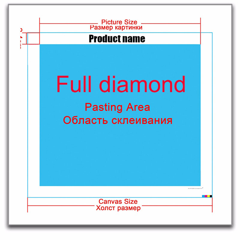 Diamond Painting Full Square Landscape Waterfall Mosaic DIY Landscape Cross view 7
