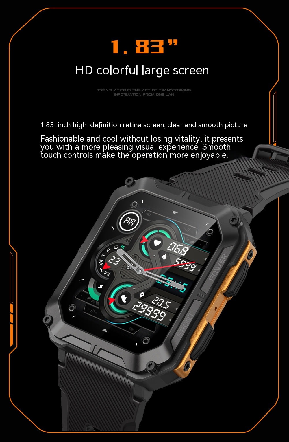 Intelligent Bluetooth Call Three Prevention Outdoor Waterproof Watch view 5