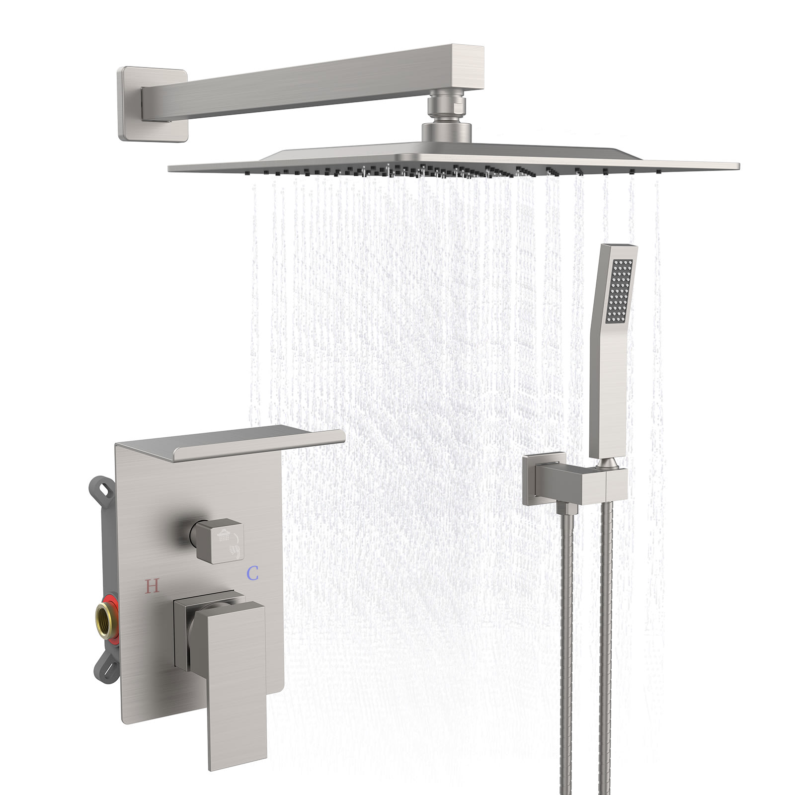 Rainwater Shower System With Storage Rack, Unable To Ship On Weekends view 8