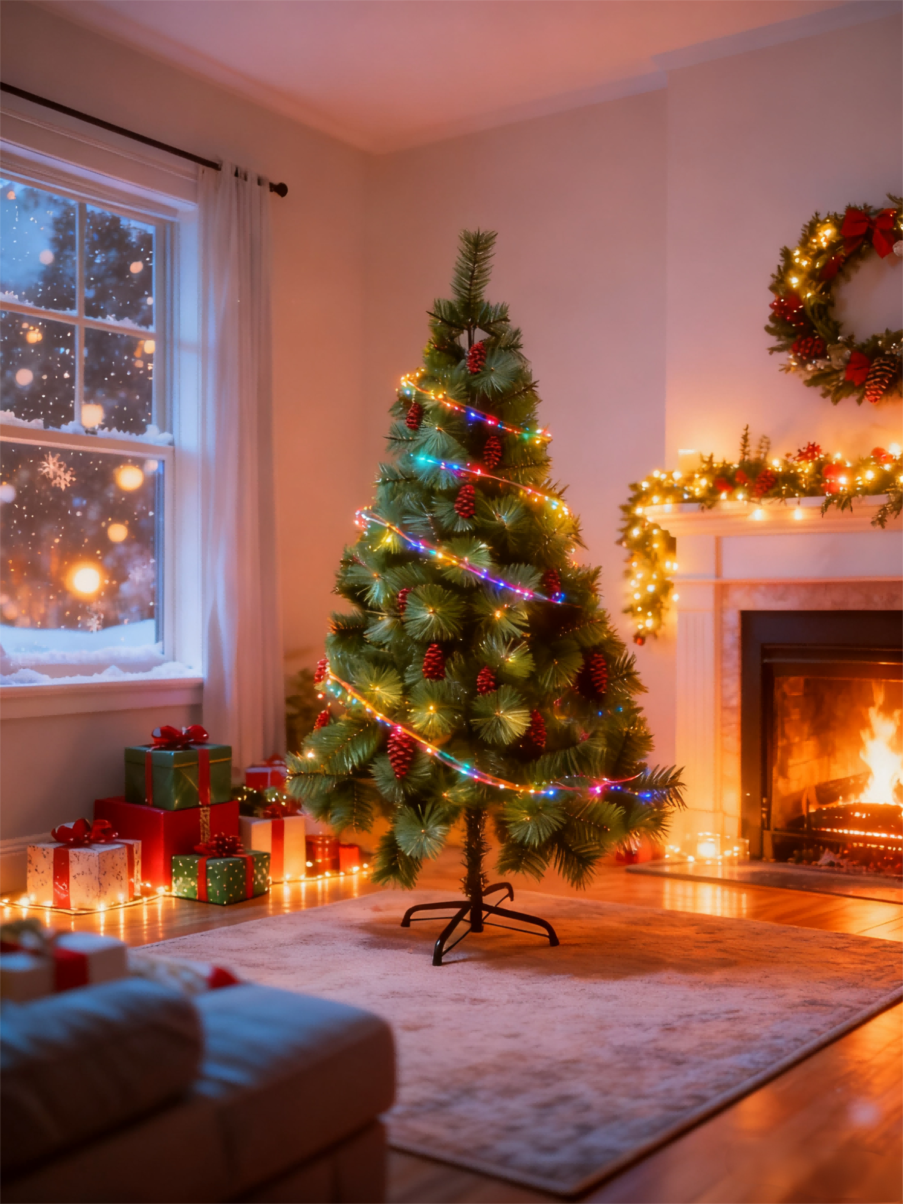 Partygo Green Pine Needle 180cm  210cm For Christmas view 4