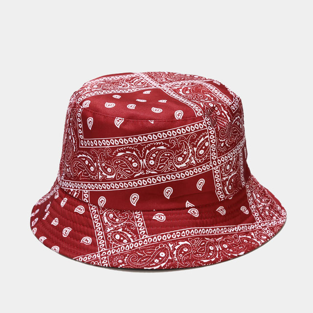 Bandana Print Bucket Hats With Multiple Colorways view 4