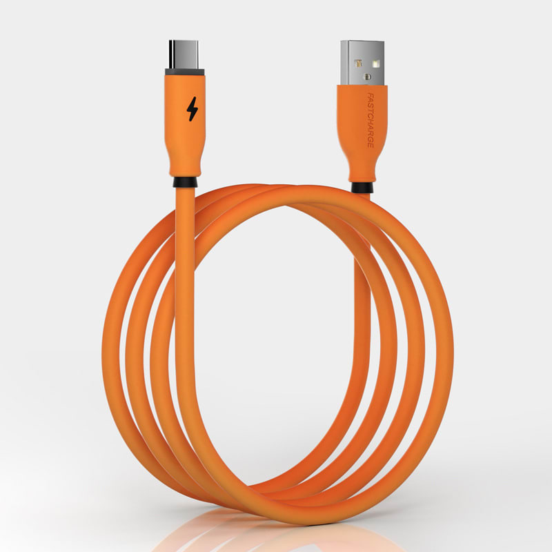 Compatible with Apple , Type-C Liquid Soft Rubber Data Cable For Android Apple Huawei Mobile Phone Charging Cable view 1
