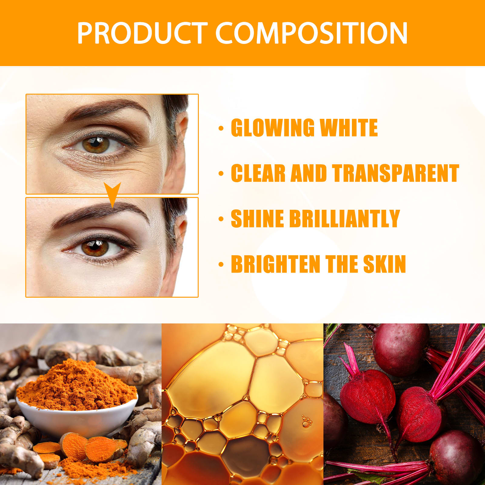 Jaysuing Turmeric Firming & Beautifying Cream Fades Wrinkles & Firms Face Brightens Skin Tone Anti-Aging Cream view 3