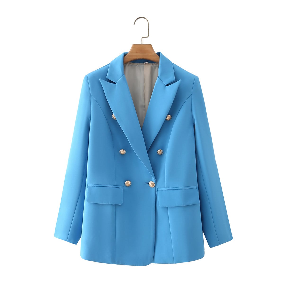 Women's Suit Long Sleeve Short Jacket French Double Breasted view 10