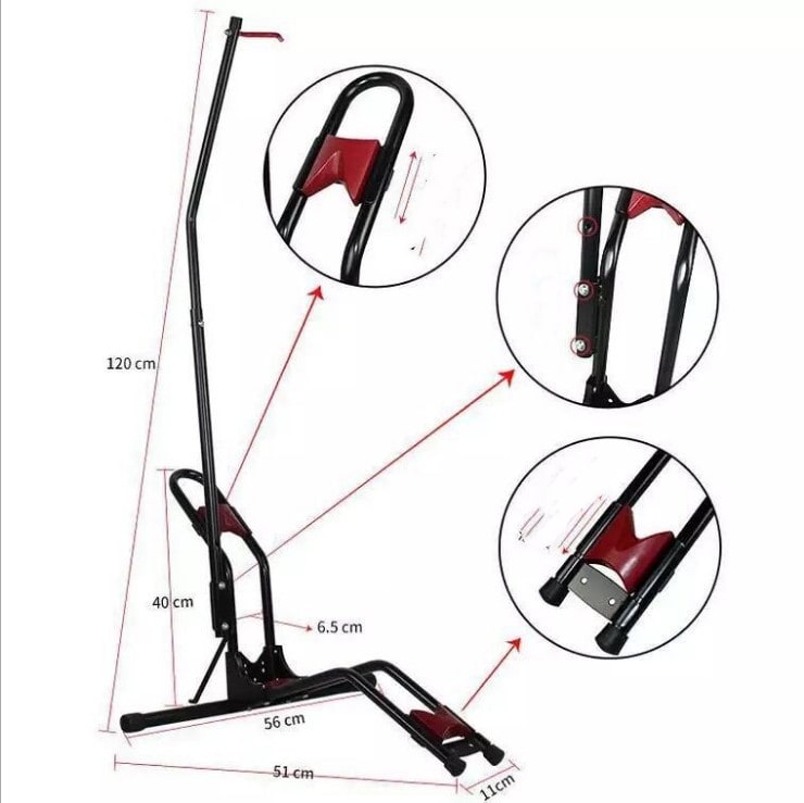 L-shaped Parking Rack Detachable Car Repair Mountain Bike Display Stand view 1