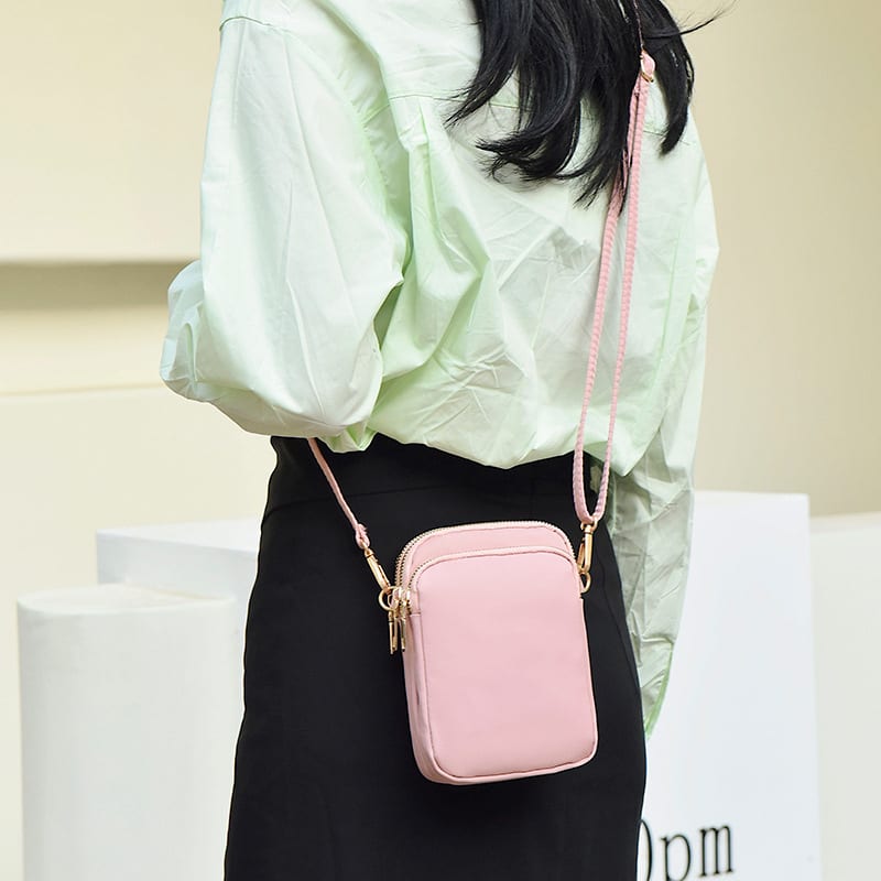 Small Shoulder Bags 3 Layers Of Pockets Mobile Phone Bag Outdoor Daily Crossbody Bag view 8