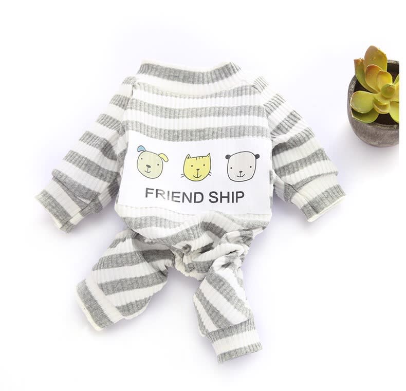 Pet Soft And Comfortable Home Clothes Small Dog Pajamas Base Coat view 6