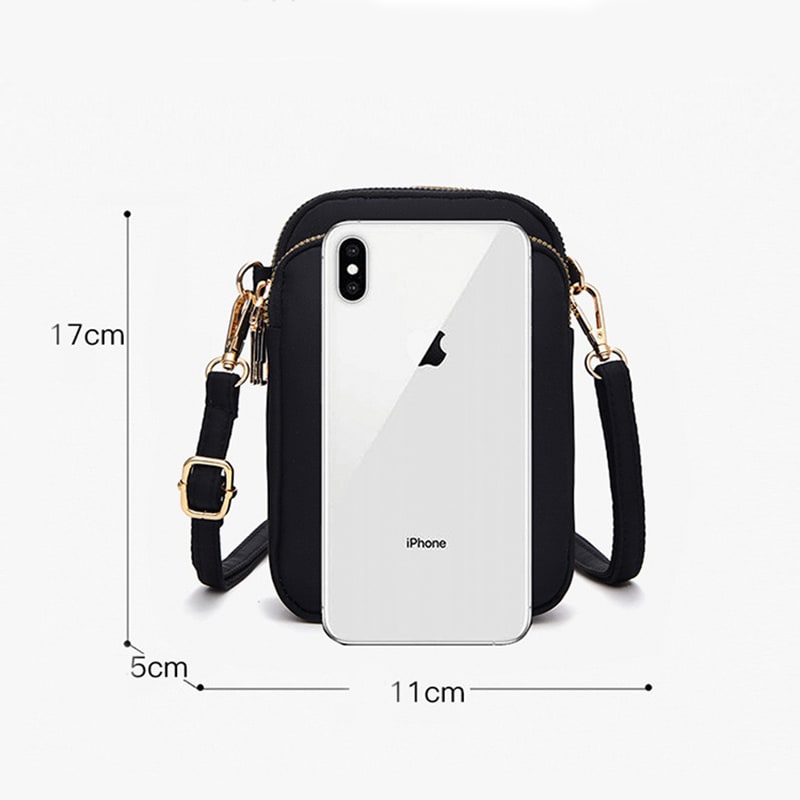 Small Shoulder Bags 3 Layers Of Pockets Mobile Phone Bag Outdoor Daily Crossbody Bag view 9