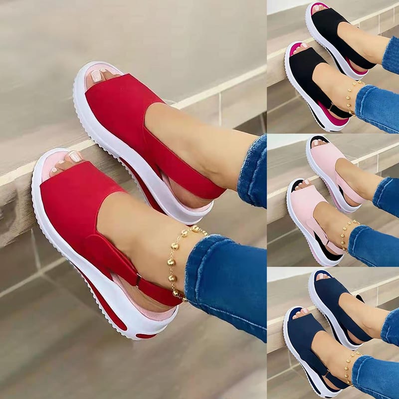 Velcro Casual Summer Women Sandals Fish Mouth Sandals view 6