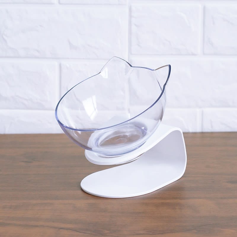 Cat Elevated Feeder Stand With Transparent Bowl view 12