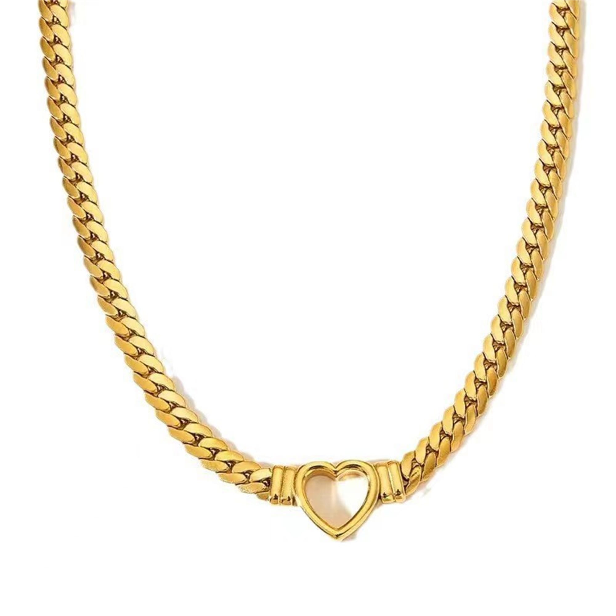 Personalized Love Chain Necklace Bracelet For Women Fashion Titanium Steel Non-fading Clavicle Chain Jewelry view 6