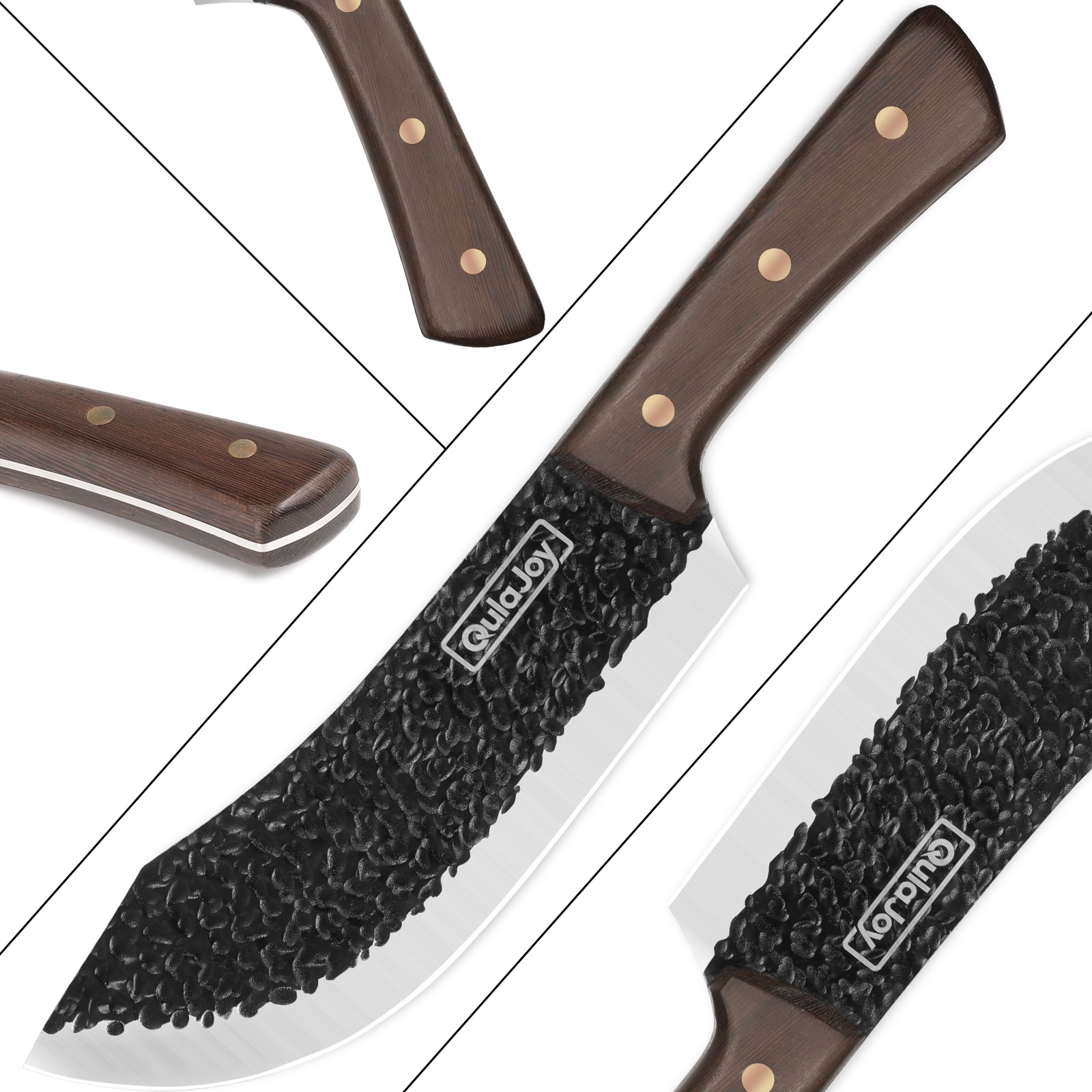 Qulajoy Meat Cleaver Knife - 7.3 Inch High Carbon Stainless Steel Butcher Knife For Meat Cutting Slicing Vegetables- Professional Chopper Knife For Home Kitchen Chef Knife view 18
