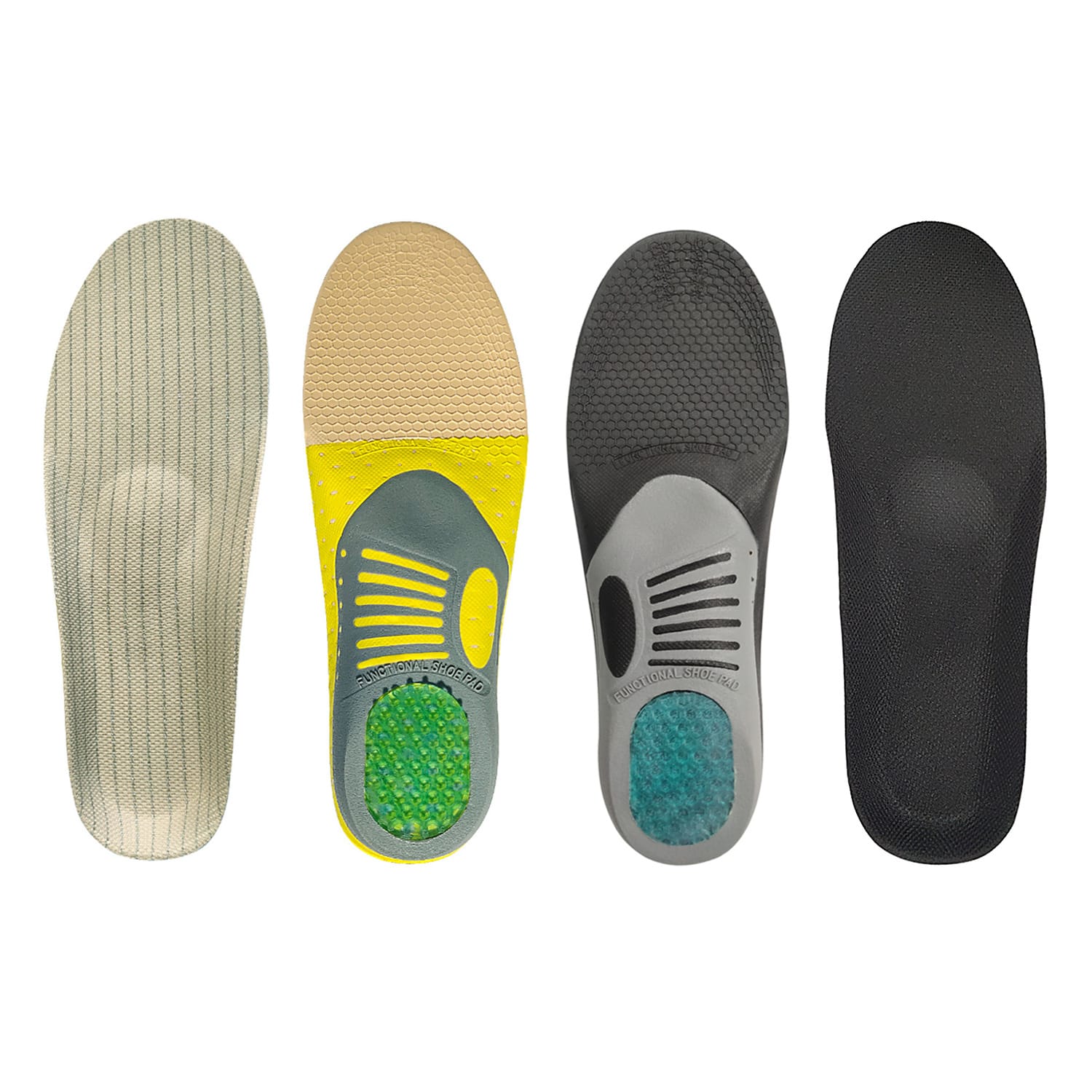 Bow Sports Men's Shock Absorber Sweat-absorbing Insole Women's Breathable Basketball Running Arch Correction Insole view 7