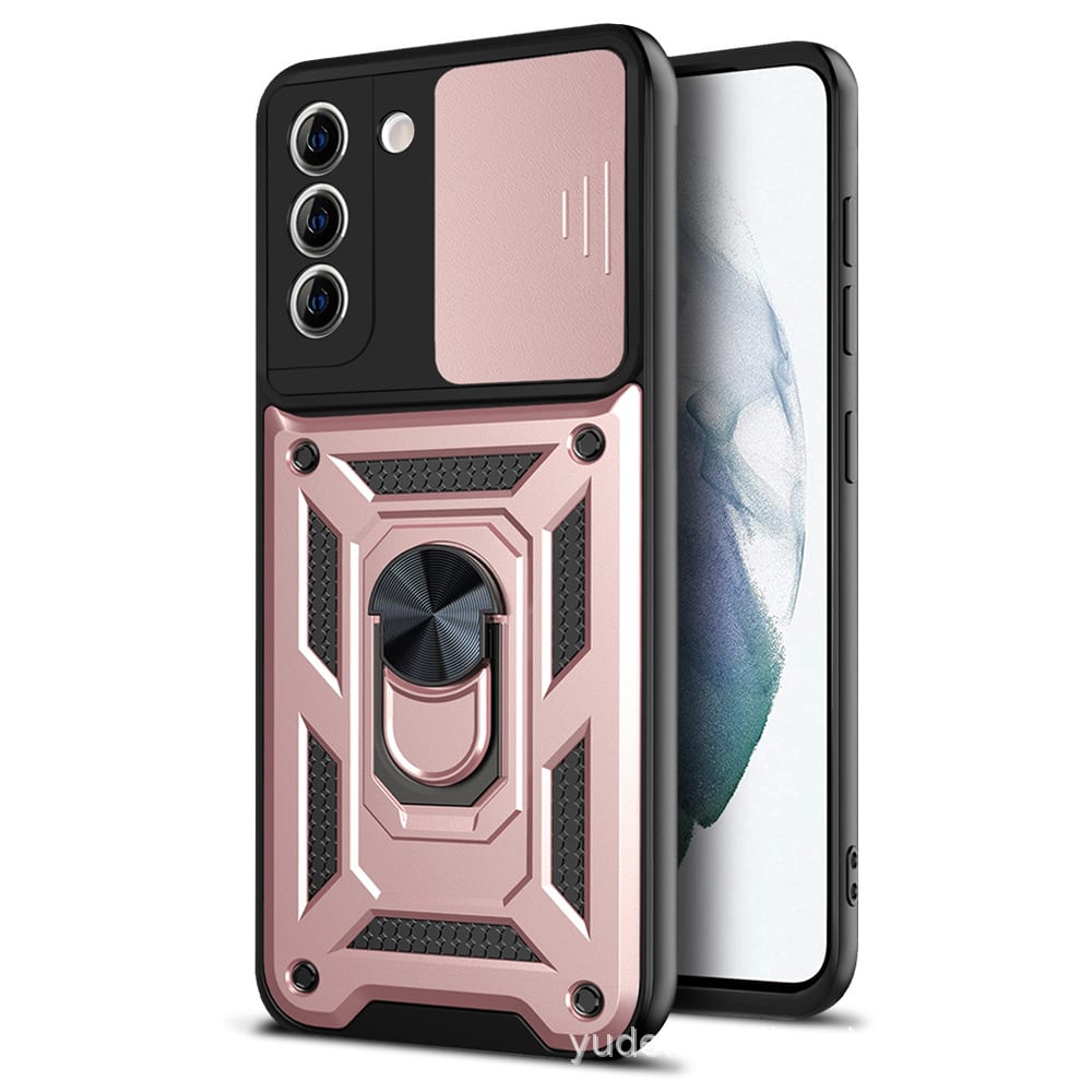 Push Window Protective Cover Ring Magnetic Armour Bracket Mobile Phone Case view 2