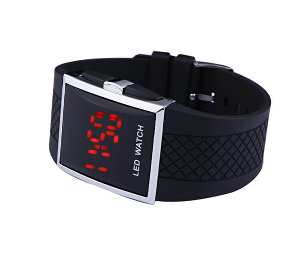 Men Women Casual Unisex White Black LED Digital Sports Wrist Watch Wristwatch Date Clock view 4