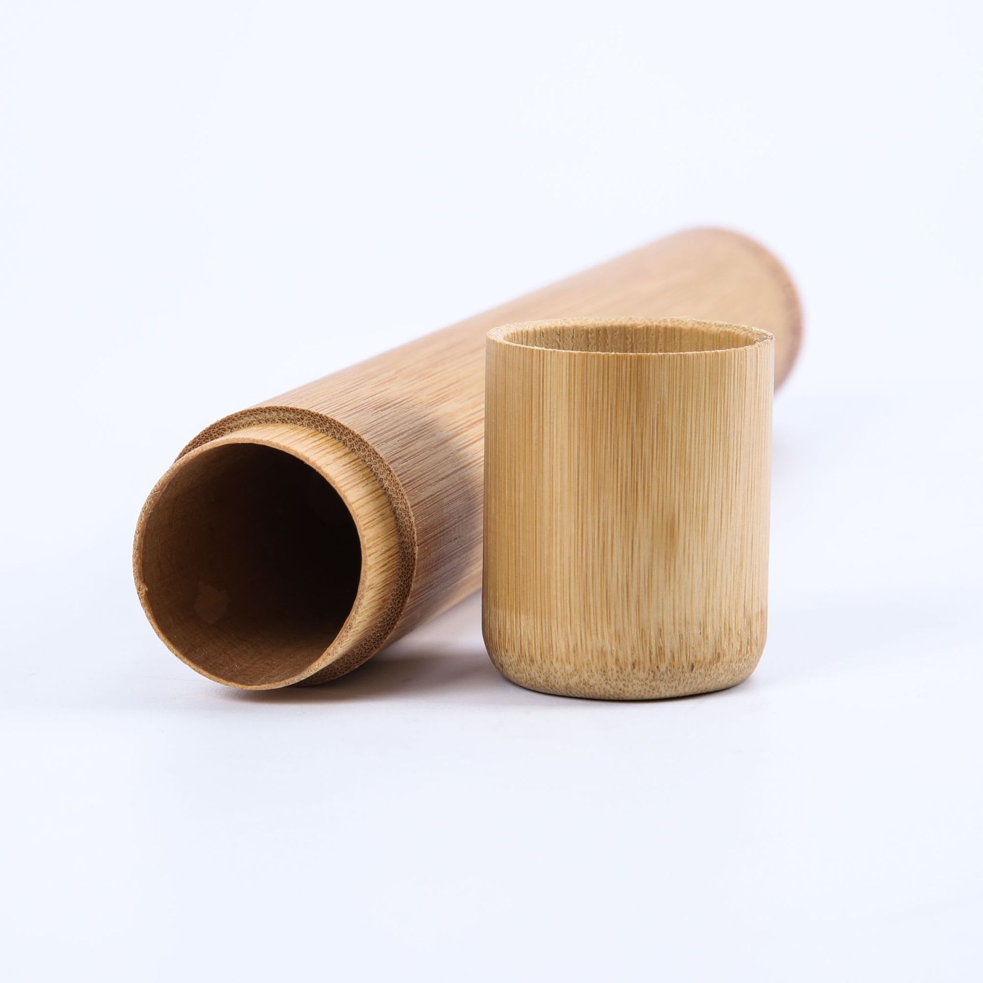 Bamboo Toothbrush Novelty Wooden Teeth Brush soft-bristle Bamboo Fibre Wooden Handle Bamboo Tube Charcoal Set view 3