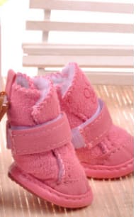 Promotion lamb footprints VIP small dogs warm shoes shoes Bichon puppy pet snow boots shoes view 2