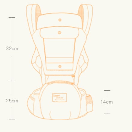 Multi-functional baby waist stool view 18