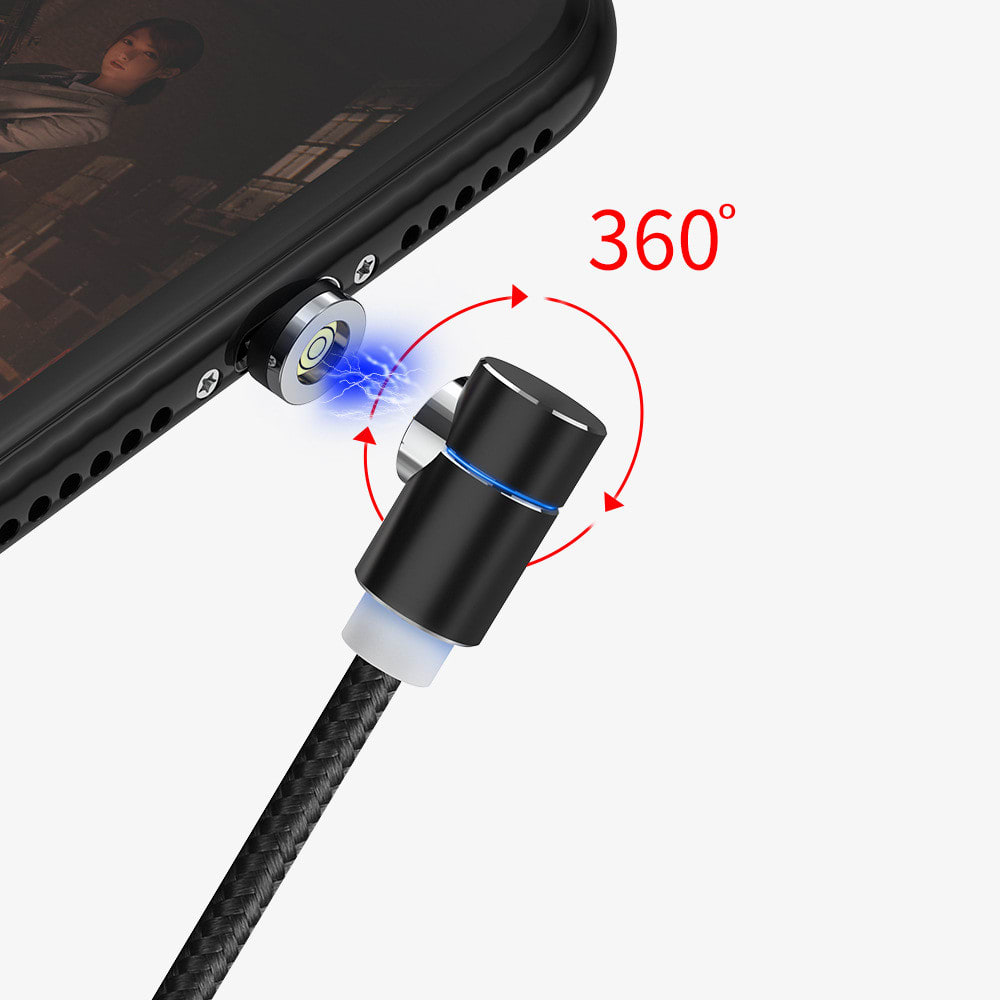 Magnetic Cable LED Magnet Charger Cable USB Cable & USB Type-C USB C view 2