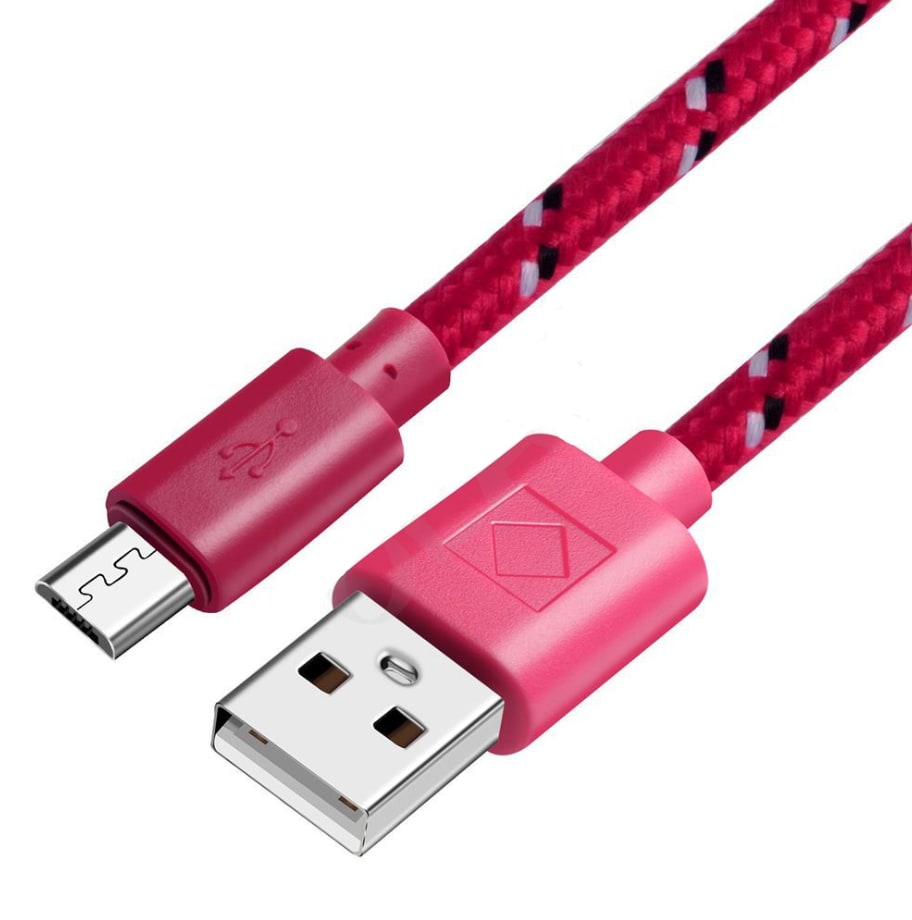 Woven nylon cloth data cable view 11
