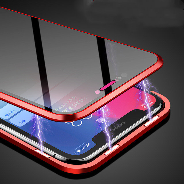 Phone Case Anti-peep Magnetic Protective Shell Magnetic Privacy Glass Case For Phone view 28