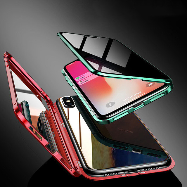 Phone Case Anti-peep Magnetic Protective Shell Magnetic Privacy Glass Case For Phone view 11