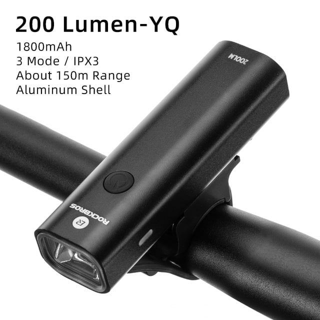 Bicycle light headlights night riding glare flashlight USB charging view 15