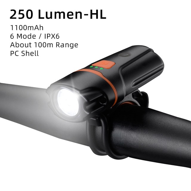 Bicycle light headlights night riding glare flashlight USB charging view 10