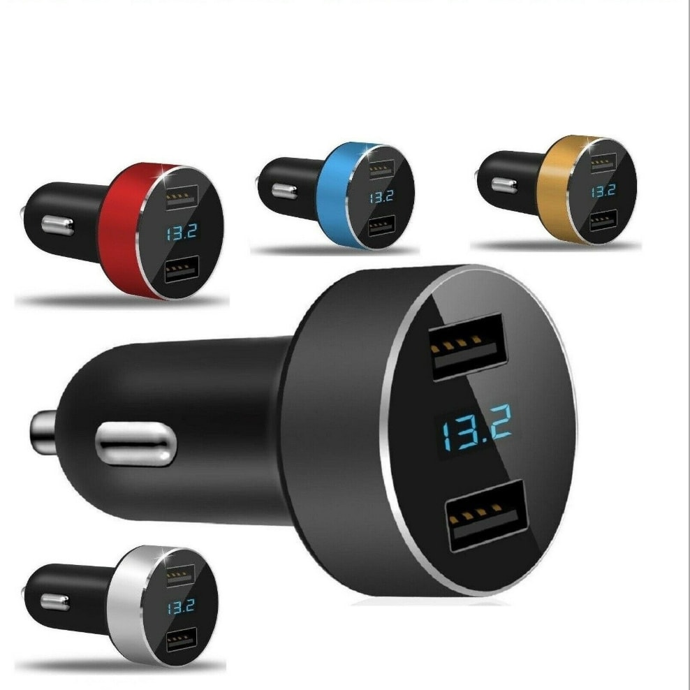 LED digital display car charger view 3