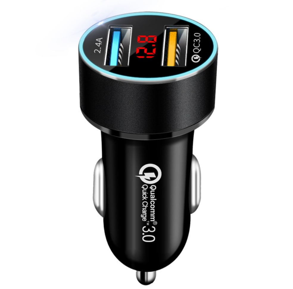 LED digital display car charger view 6
