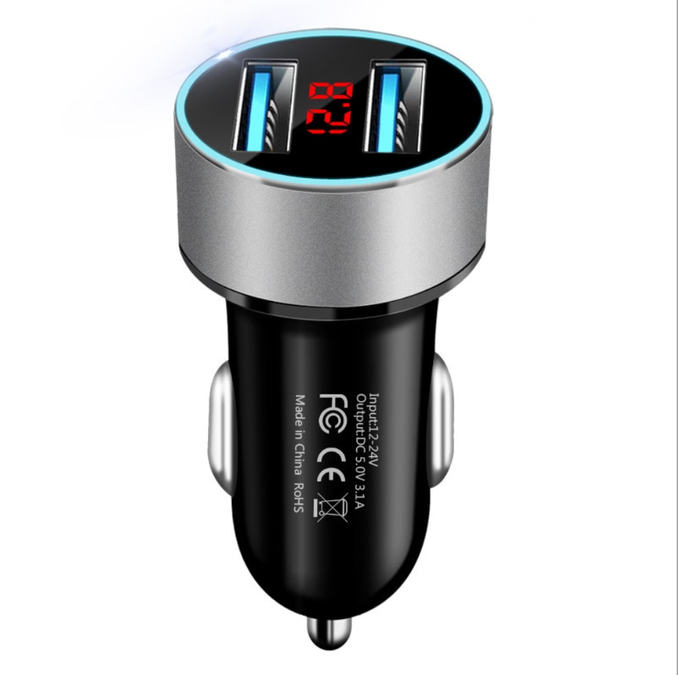 LED digital display car charger view 16