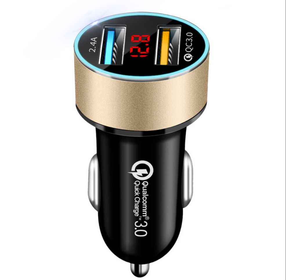 LED digital display car charger view 13