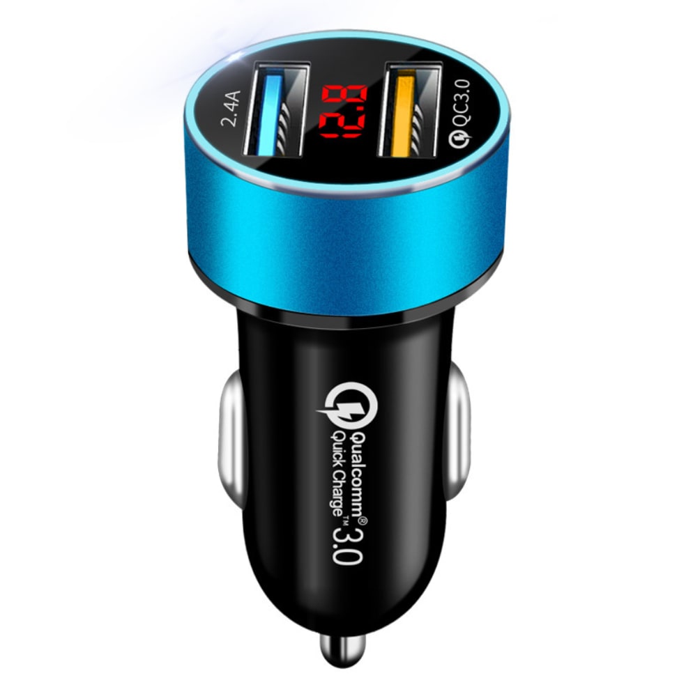 LED digital display car charger view 8