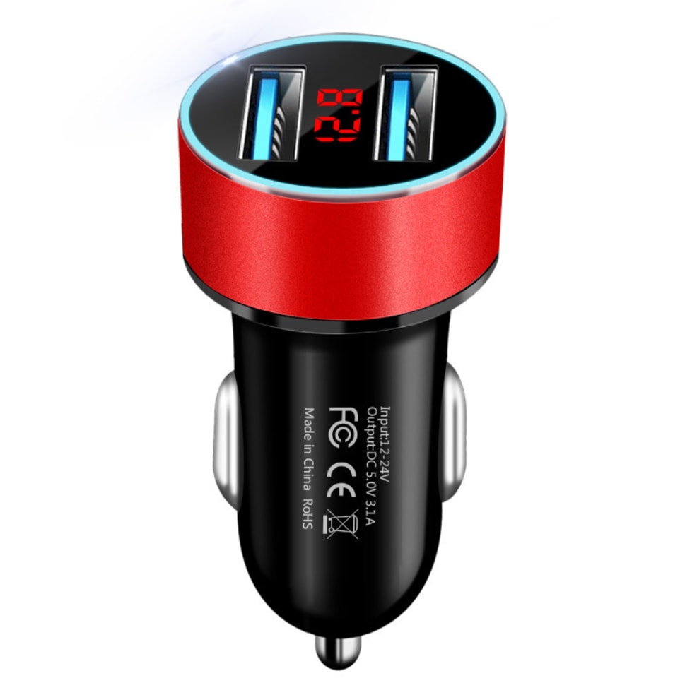 LED digital display car charger view 9