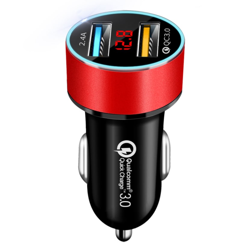 LED digital display car charger view 10