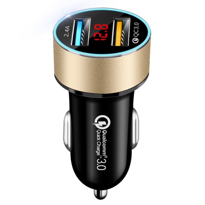 LED digital display car charger view 12