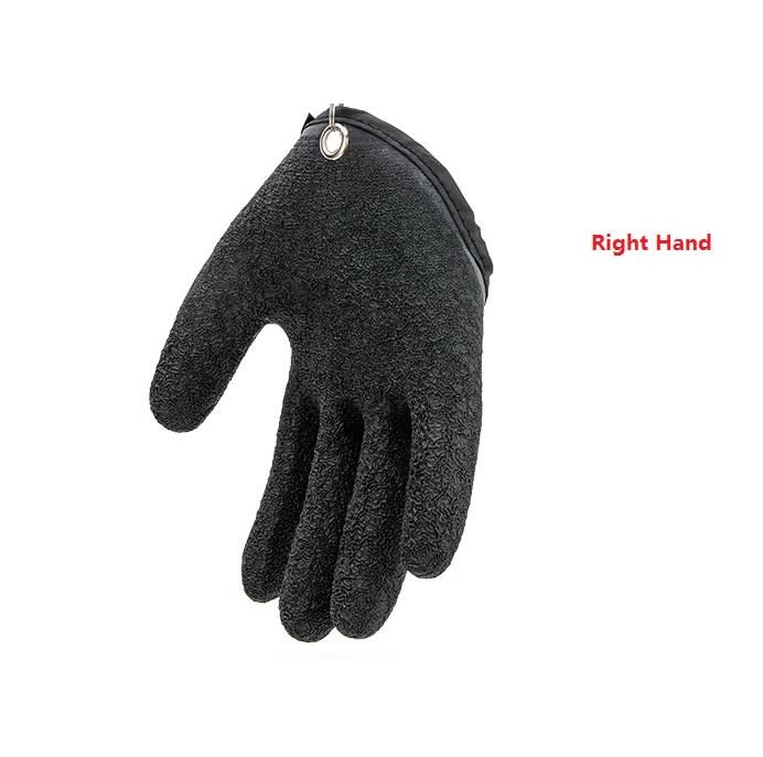 Fishing Gloves Anti-Slip Protect Hand From Puncture Scrapes Fisherman Professional Catch Fish Latex Hunting Gloves Left Right view 18