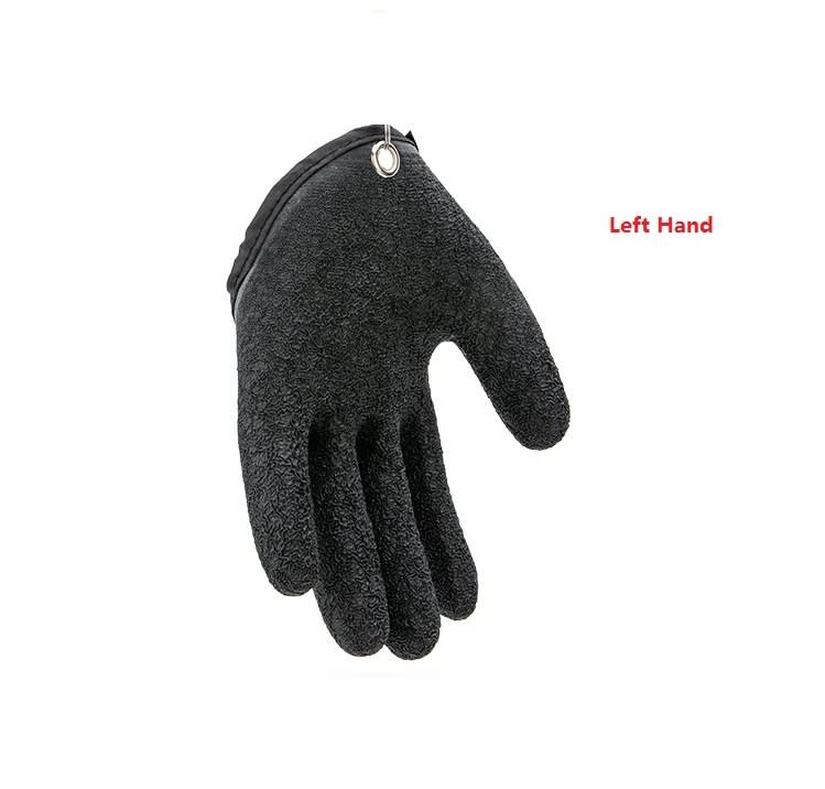 Fishing Gloves Anti-Slip Protect Hand From Puncture Scrapes Fisherman Professional Catch Fish Latex Hunting Gloves Left Right view 22