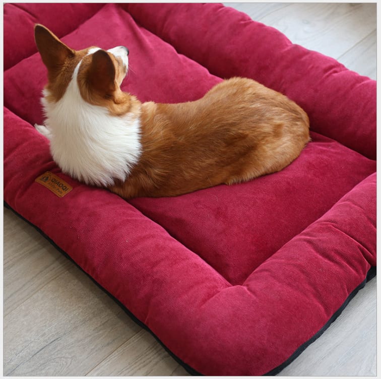 Cotton pad removable and washable sleeping pet floor mat view 5