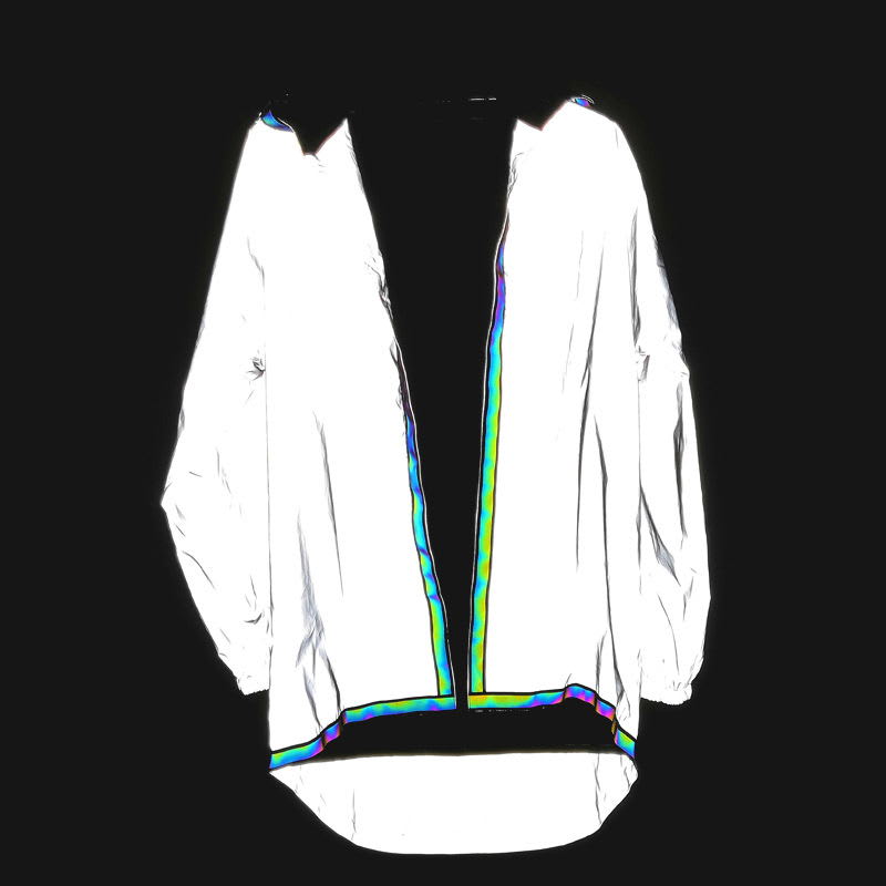 Men Jacket Hip Hop Windbreaker  Reflective Jacket view 6