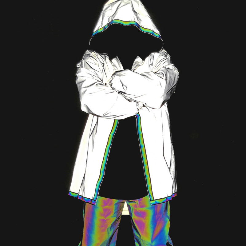 Men Jacket Hip Hop Windbreaker  Reflective Jacket view 1