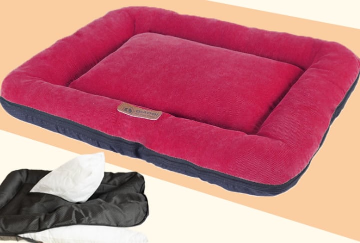 Cotton pad removable and washable sleeping pet floor mat view 2
