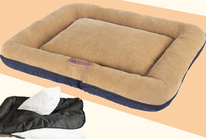 Cotton pad removable and washable sleeping pet floor mat view 3