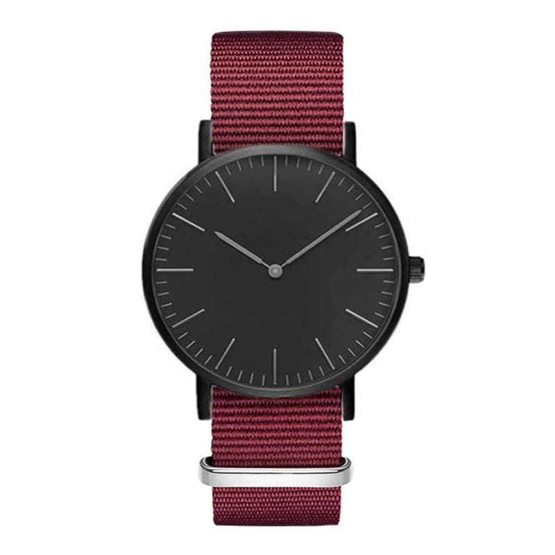 Steel strap watch double needle rose gold ultra-thin quartz men's watch view 26