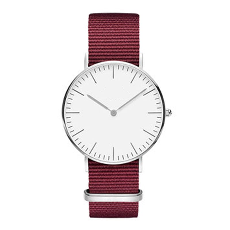 Steel strap watch double needle rose gold ultra-thin quartz men's watch view 12